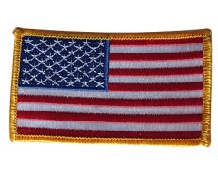 US textilní nášivka vlajka USA, levá